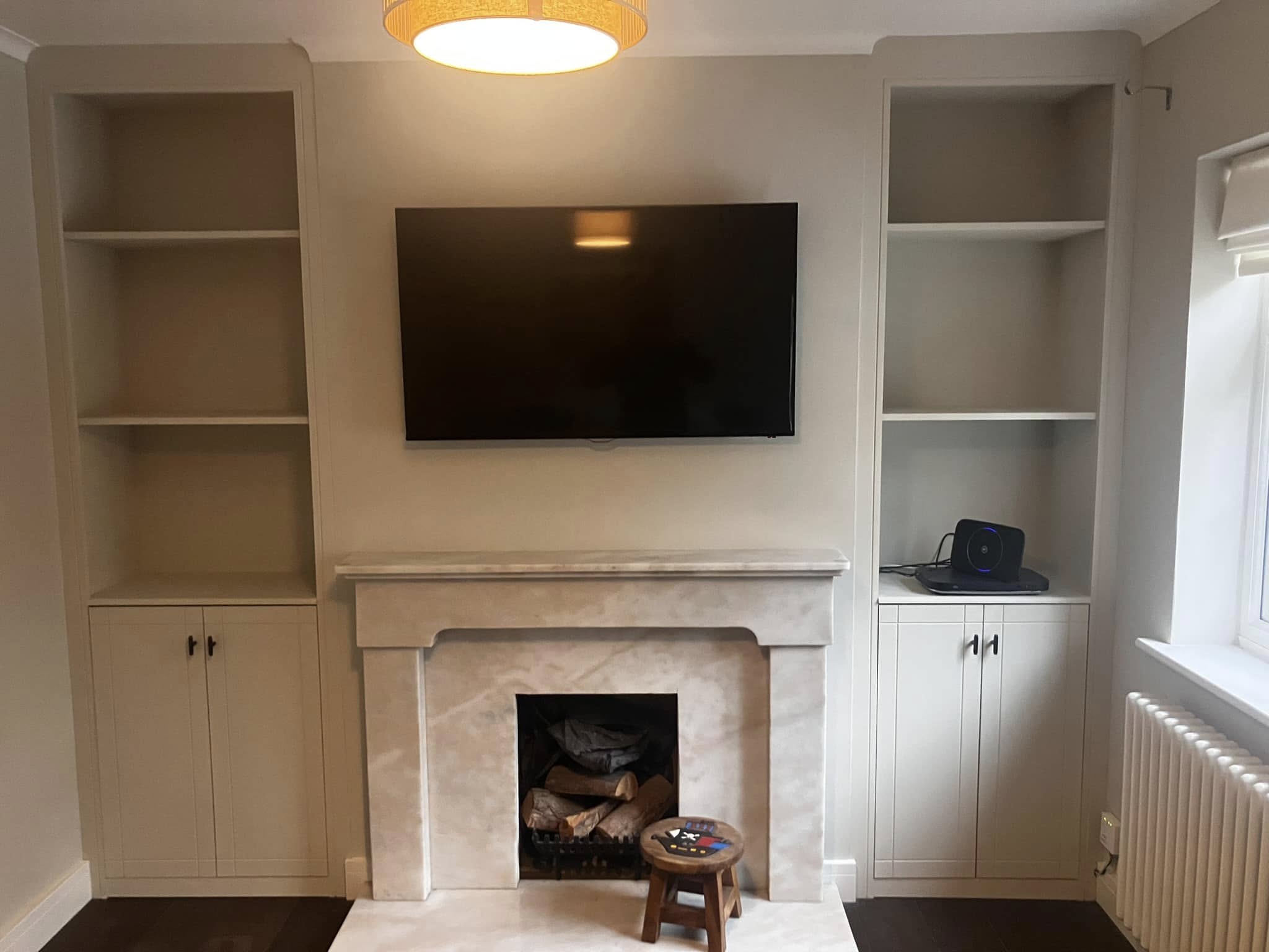 Media wall and alcove units